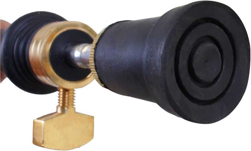 YoungMonic 4/4 3/4 Upright Bass Endpin Metal Stick And Ebony Wood Bottom Strong Light Rubber Bottom - Image 4